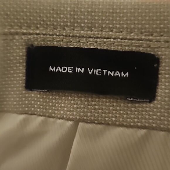 J. FERRAR Slim Fit Two-Button Blazer Jacket Solid Tan Men's - Picture 2 of 11